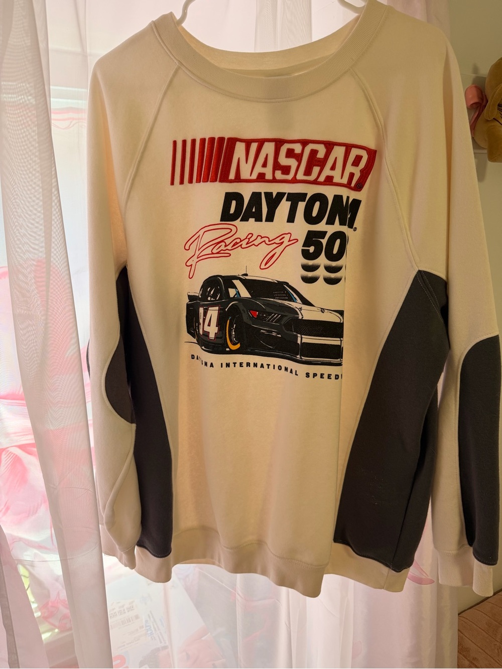 NASCAR Daytona Racing 50 Crewneck Sweatshirt - Cream/Grey